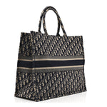Oblique Large Book Tote Blue Multicolor