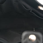 Caviar Chevron Quilted Large Shopping Tote Tote Black