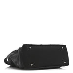 Coated Canvas Quilted Large Paris Biarritz Tote Black