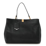 Calfskin Le Dix Soft Cabas M Shoulder Bag Black
