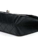 Aged Calfskin Quilted 2.55 Reissue 225 Flap Black