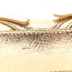 Metallic Tumbled Calfskin Nano Voyou Bag Golden Sand