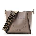 Eco Alter Nappa Perforated Logo Mini Crossbody Dark Taupe