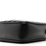 Calfskin Matelasse Monogram Lou Camera Bag Black