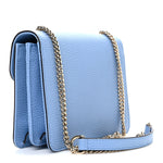 Dollar Calfskin Small Interlocking G Shoulder Bag Mineral Blue
