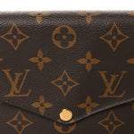 Monogram Pochette Felicie Chain Wallet Fuchsia