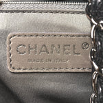Snakeskin Rock and Chain Hobo Black
