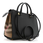Calfskin Mega Check Small Banwell Tote Black