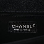 Bullskin Suede Caviar Quilted Medium Boy Flap Black