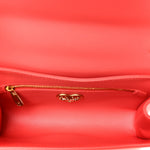 Lambskin Medium Devotion Crossbody Bag Corallo
