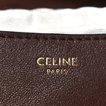 Shiny Lambskin Soft Triomphe Little Half Moon Bag Brick
