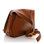 Calfskin Medium Marcie Round Crossbody Bag Tan