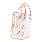 LV X TM Monogram Multicolor Neverfull MM White