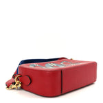 Grained Calfskin Sylvie Web Kingsnake Small Camera Bag Red Multicolor