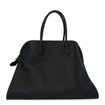 Matte Grained Calfskin Soft Margaux 15 Black