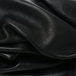 Lambskin Rose Clutch Black