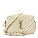 Calfskin Matelasse Monogram Lou Camera Bag Crema Soft