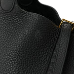 Taurillon Clemence Picotin Lock 22 MM Black