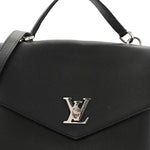 Soft Calfskin My Lockme Top Handle Black