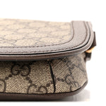 GG Supreme Monogram Textured Dollar Calfskin Blondie Chain Shoulder Flap Bag Beige Ebony New Acero