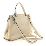 Cellarius Calfskin Small Bamboo Daily Top Handle Bag Mystic White