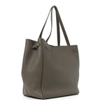 Soft Grained Calfskin Small Belt Cabas Phantom Taupe