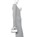 Metallic Chevre Chamkilight Mini Kelly Sellier 20 Argent