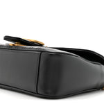 Calfskin Matelasse Small GG Marmont Shoulder Bag Black