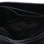 Calfskin Y Quilted Monogram Monochrome Large Loulou Chain Satchel Black