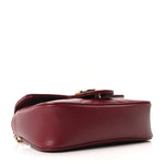 Calfskin Matelasse Super Mini GG Marmont Shoulder Bag Rosso Ancora