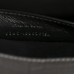 Calfskin Crocodile Embossed Medium Classic Monogram Cassandra Top Handle Fog