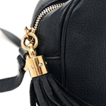 Pebbled Calfskin Small Soho Disco Bag Blue