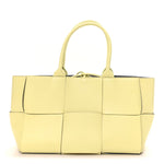 Nappa Maxi Intrecciato Small Arco Tote Lemon