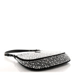 Satin Crystal Cleo Adjustable Strap Shoulder Bag Metal