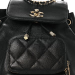 Caviar Quilted Mini Business Affinity Backpack Black