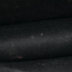 Coated Canvas Medium La Greca Signature Pouch Black Caramel