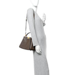 Vitello Tahiti Burro Bi-Color Medium Peekaboo Iconic Essentially Satchel Maya Camelia Confetto