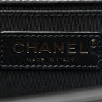 Lambskin Quilted Medium Boy Flap Black