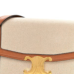 Textile Natural Calfskin Teen Triomphe White Tan