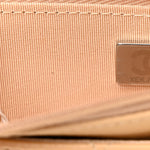 Caviar Quilted Wallet on Chain WOC Beige