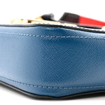 Saffiano Small Snapshot Camera Bag Navy Multicolor