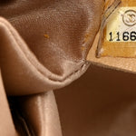 Lambskin Bubble Quilt Accordion Flap Beige