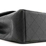 Caviar Quilted Maxi Double Flap Black