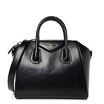 Shiny Lord Calfskin Small Antigona Black