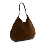 GG Suede B Large Shoulder Bag Brown