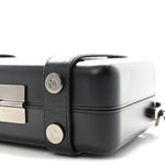 Matte Aluminum Personal Cross-Body Bag Black