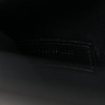 Calfskin Crocodile Embossed Uptown Monogram Pouch Black