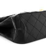 Aged Calfskin Quilted 2.55 Reissue 227 Flap Black
