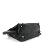 Drummed Calfskin Micro Luggage Black