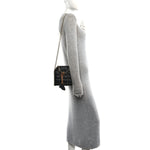 Vegan Leather Quilted Tiny Falabella Tote Black